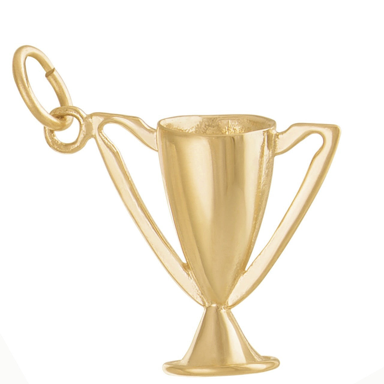 Engravable Trophy 14K Gold Charm